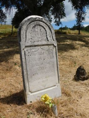 [Picture of John Kempston grave]